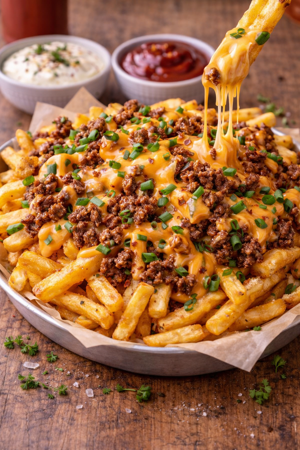 Dublin Cafe & Lounge | Pendik - Kıymalı Cheddarlı Belçika Patatesi